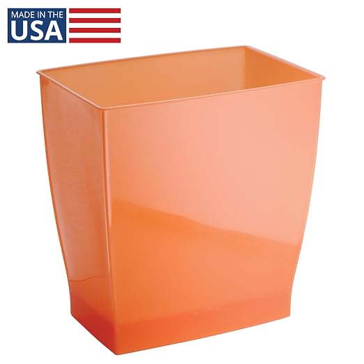 iDesign Small Plastic Bathroom Trash Can, - Image 2