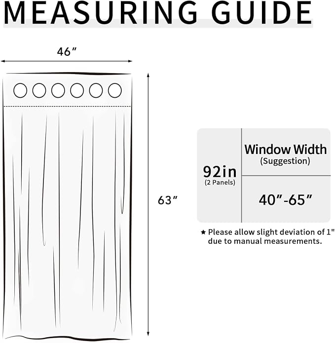 Easy-Going Thermal Grommet Blackout Curtains, 2 Panels 46x63 in | Classic Blue - Image 7