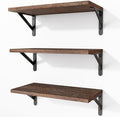 Fixwal Wall Floating Shelves for Home Decor | Wood Shelves, Natural Grain by Fixwal