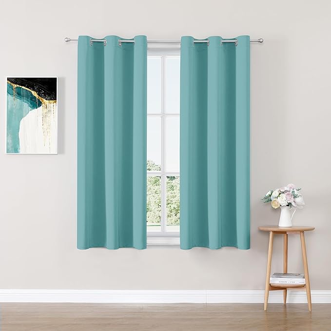 ChrisDowa Blackout Curtains for Bedroom and Living Room 45 Inches Long | 2 by ChrisDowa