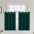 COSVIYA Grommet Room Darkening Dark Green Curtains 36 inch Long by COSVIYA