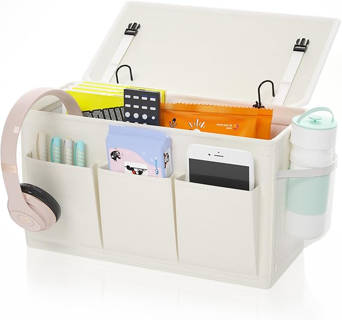 Bedside Caddy Storage Organizer by Edudif