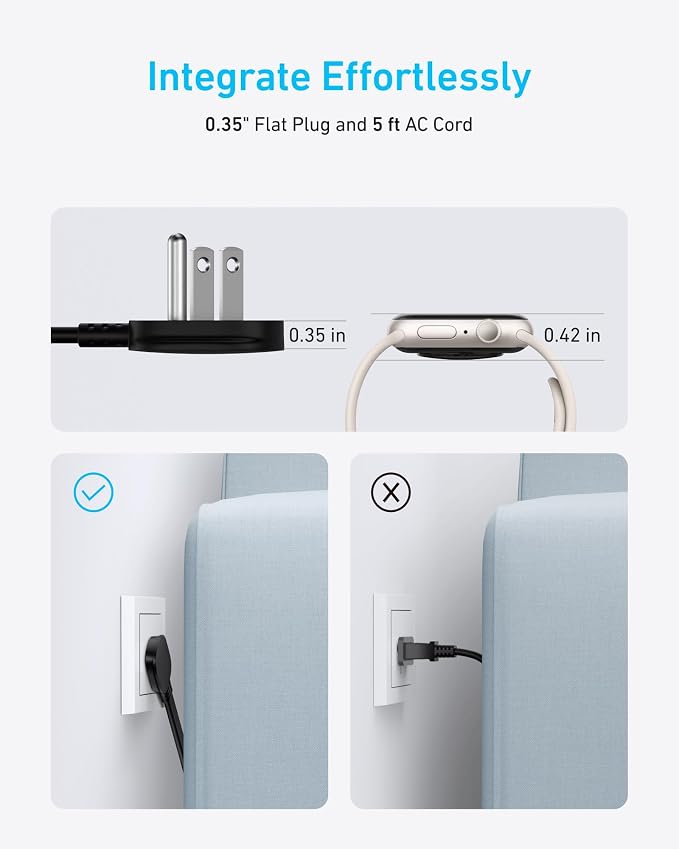 Anker Travel Power Strip, Anker Nano 67W Max 6-in-1 USB C Charger, 2 USB C | 2 - Image 5