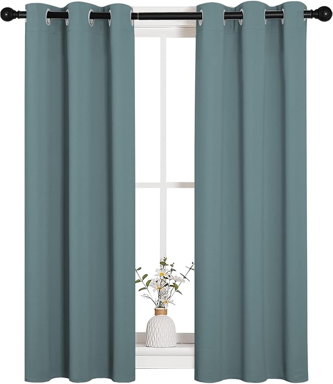NICETOWN Modern Blackout Curtains Noise Reducing, 2 Panels, W29 x L40 -Inch - Image 2