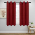 Easy-Going Thermal Grommet Blackout Curtains, 2 Panels 42x54 in | Christmas Red by Easy-Going