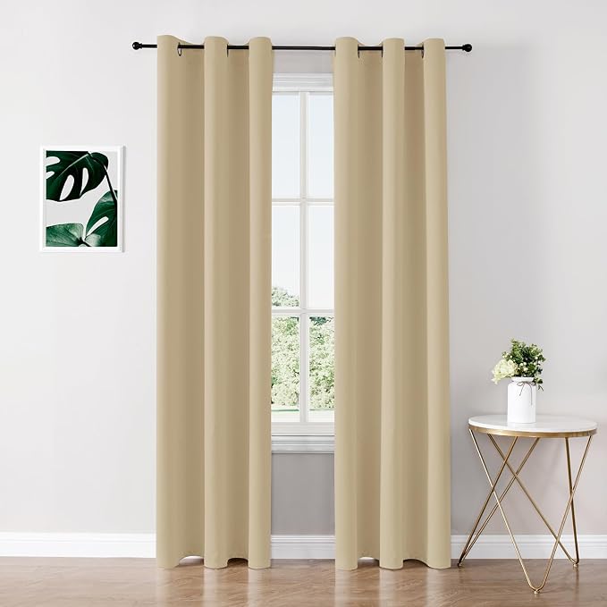 ChrisDowa Blackout Curtains for Bedroom and Living Room 84 Inches Long | 2 by ChrisDowa