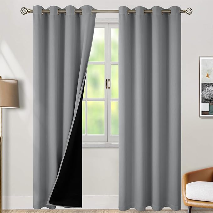 BGment Dove Grey Blackout Curtains by BGment