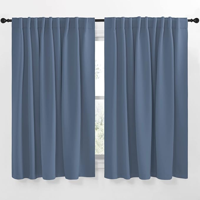 NICETOWN Extra Wide Kitchen Room Darkening Curtains, Privacy Window Treatment by NICETOWN