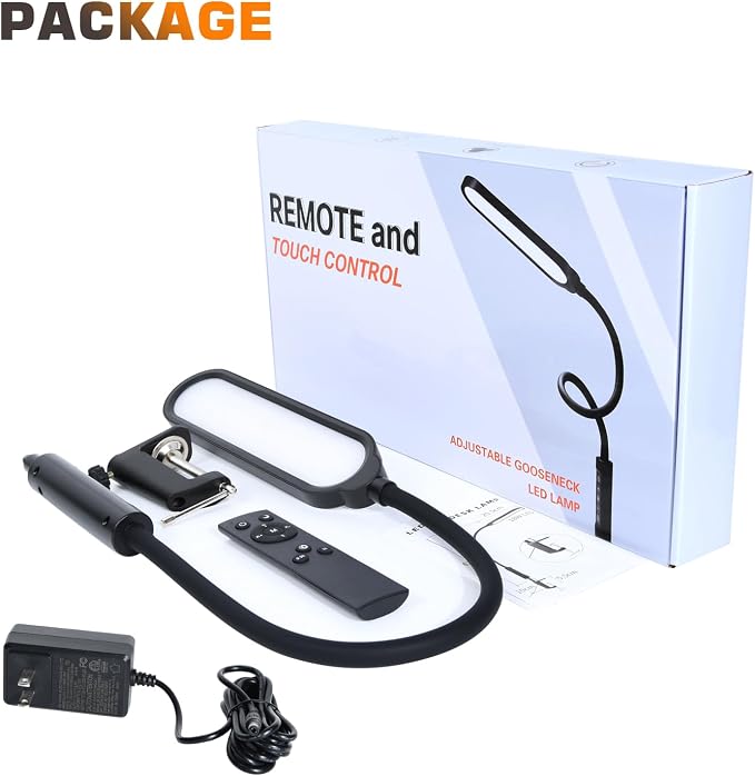 18W 3000LM LED Clamp Desk Lamp | CRI 95 Eye-Caring Light - Image 9