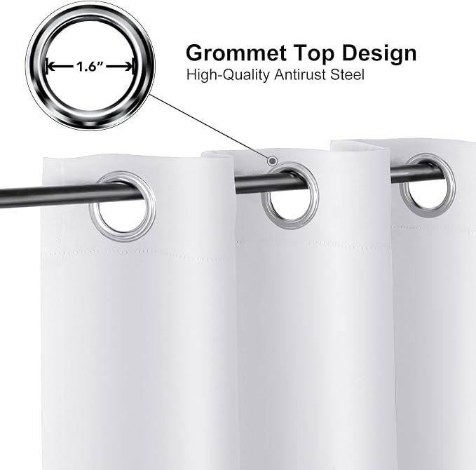 ChrisDowa Room Divider Curtains 108 Inch Long Sliding Door Curtain 1 Panel | - Image 3