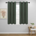 Easy-Going Thermal Grommet Blackout Curtains, 2 Panels 34x45 in | Greyish Green by Easy-Going
