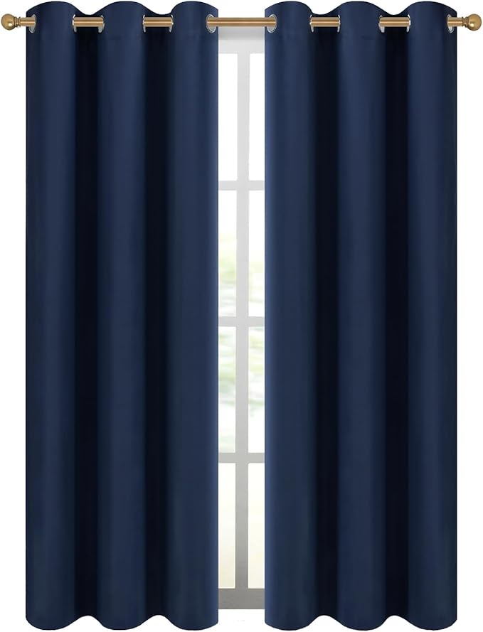 Diraysid Blackout Curtains for Bedroom Grommet Thermal Insulated Room Darkening - Image 2
