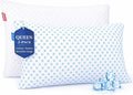 Nestl Cooling Pillows Queen Size Set of 2, Luxury Shredded Memory Foam Pillows by Nestl
