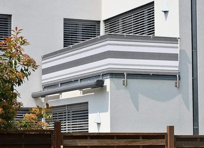 LOVE STORY 3' x 10' Balcony Privacy Screen Cover, 95% UV Block, Fence Cover - Image 3