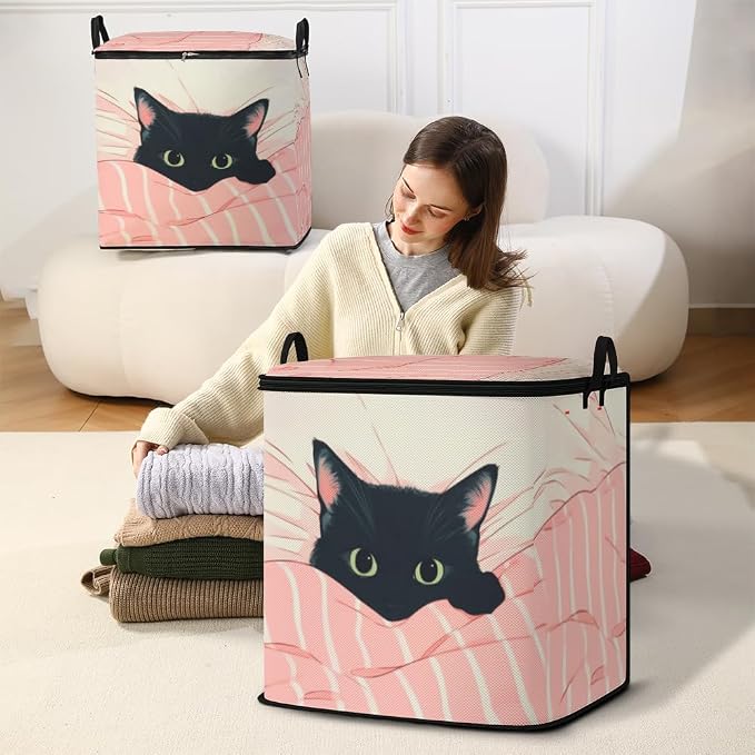 2pcs blanket storage bag for under bed, closet organizers 95L | clothing - Image 5
