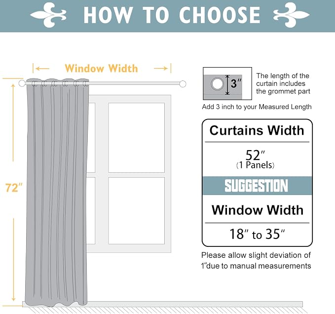 ChrisDowa Blackout Curtains for Bedroom Door Curtain for Doorway, 1 Panel | 52W - Image 7