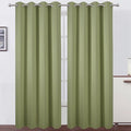 Blackout Curtains 52 x 108 inch/Sage Green Curtains Set of 2 Panels/Thermal by Lemomo