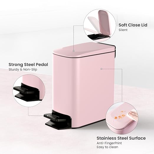 Cesun Small Bathroom Trash Can - Image 3