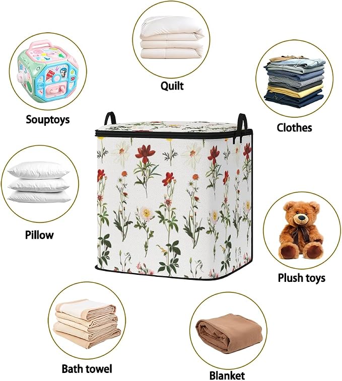 2pcs blanket storage bag for under bed, closet organizers 95L | clothing - Image 2