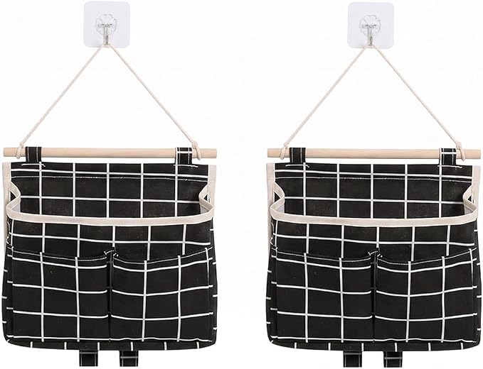 2 Pcs Wall Hanging Storage Bags, Over The Door Closet Organizer by Alunsito