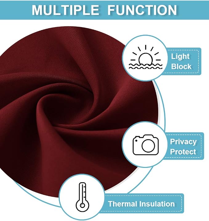RYB HOME Short Blackout Curtains - Image 6