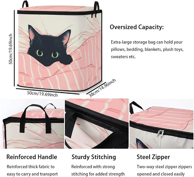 2pcs blanket storage bag for under bed, closet organizers 95L | clothing - Image 3
