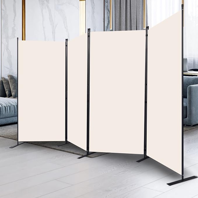 Room Divider, 4 Panel Folding Privacy Screens - Image 6