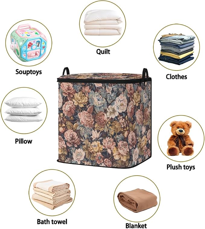 2pcs blanket storage bag for under bed, closet organizers 95L | clothing - Image 2