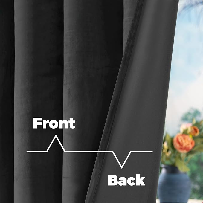 BGment Blackout Velvet Curtains 84 inches - Image 4