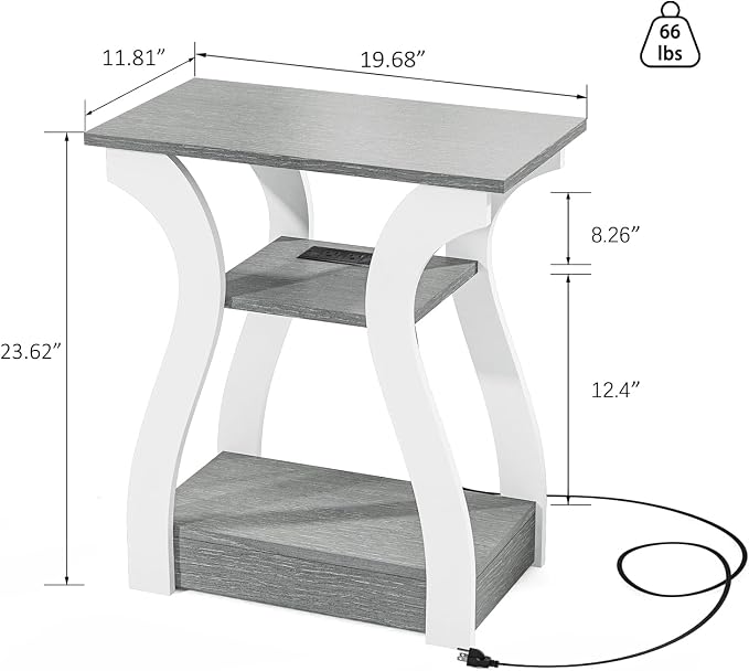 FROMJBEST End Tables Living Room Set of 2 - Image 3