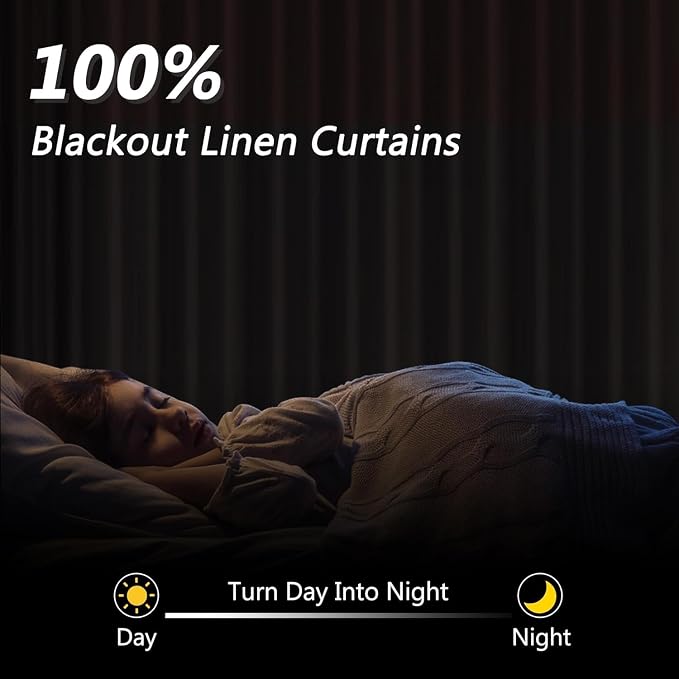 100% Blackout Curtains 40 Inch Wide by 84 Inch - Image 2