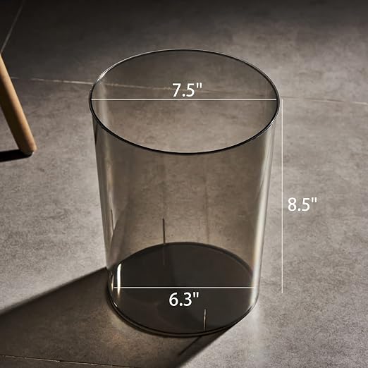 Small Trash Can Plastic Wastebasket 1.5 Gallon Garbage Bin, Waste Basket - Image 5