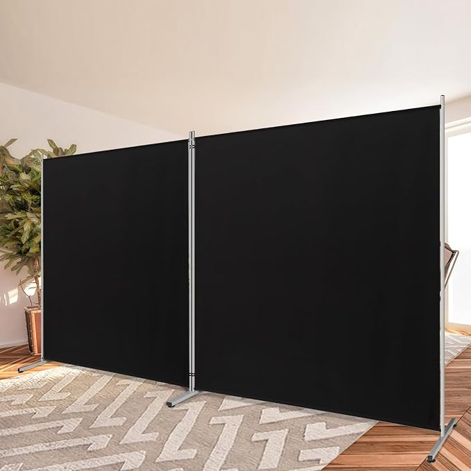 Rantila 2 Large Panels Room Divider, Portable Office Divider, Convenient Movable by RANTILA