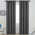 Yakamok Room Darkening Curtains 52x96 inch Length Charcoal Grey-Living Room | 2 by Yakamok