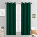 Yakamok Blackout Curtains 38x63 inch Dark Green Thermal Drapes-Bedroom | 2 by Yakamok