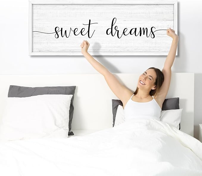 Sweet Dreams Wall Decor Above Bed 41.3''×15'' Large Farmhouse Wall Decor - Image 6