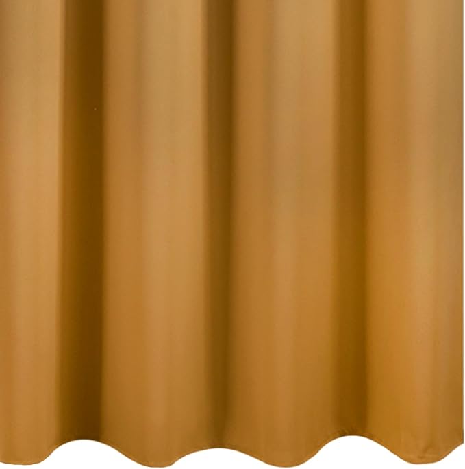 Mustard Yellow Blackout Curtains 52 x 63 Inch Length/Set of 2 Curtain - Image 8