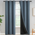 Yakamok Full Blackout Curtains 84 Inches Long, Grommet Top Thermal Insulated by Yakamok