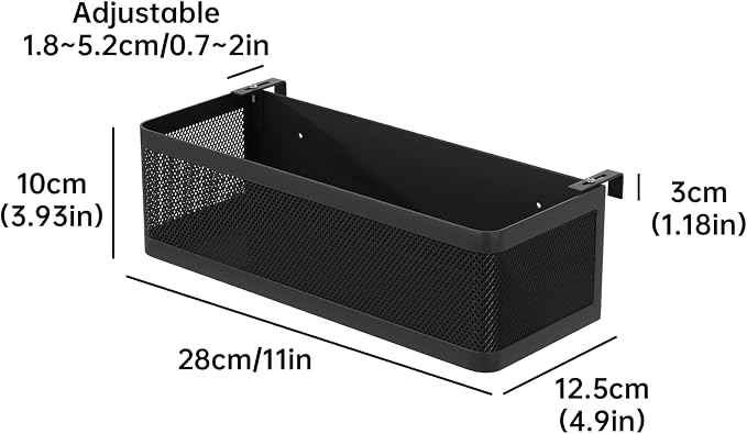 Bedside Caddy Shelf for Bunk Bed, L11in*W4.9in*H3.93in | For Bunk Bed, Office - Image 2