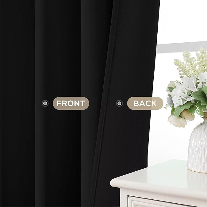 Joydeco Blackout Curtains 72 Inches Long 2 Panels Set, Thermal Insulated Long - Image 9