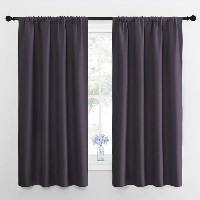 NICETOWN Kitchen Curtains, Short Blackout Drapes, Thermal Insulated Blackout by NICETOWN