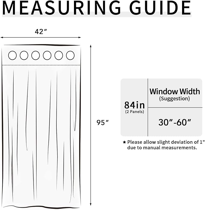 Easy-Going Thermal Grommet Blackout Curtains, 2 Panels 42x95 in, Taupe | - Image 7