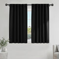 PONY DANCE Black Out Curtains 48 inch Long by PONYDANCE