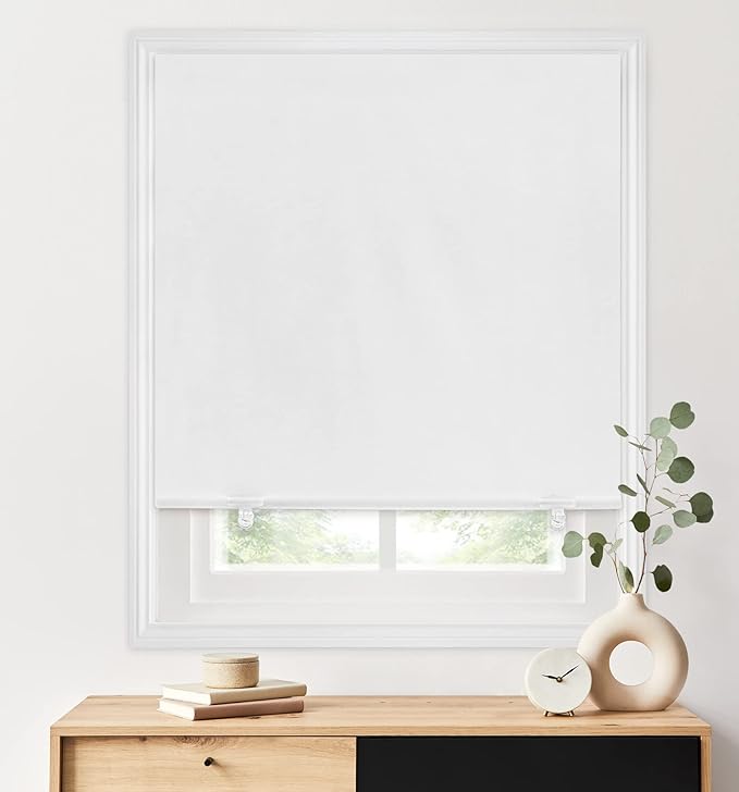 LazBlinds 100% Blackout Roller Shades, Thermal Insulated UV Protection Privacy - Image 5