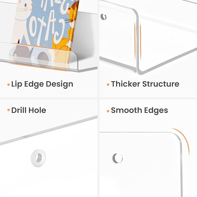 upsimples 18 Pack Acrylic Shelves - Image 7