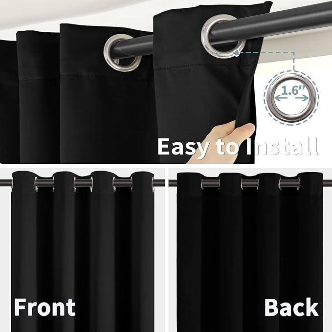 BGment 45 Inch Curtains for Bedroom - Image 7