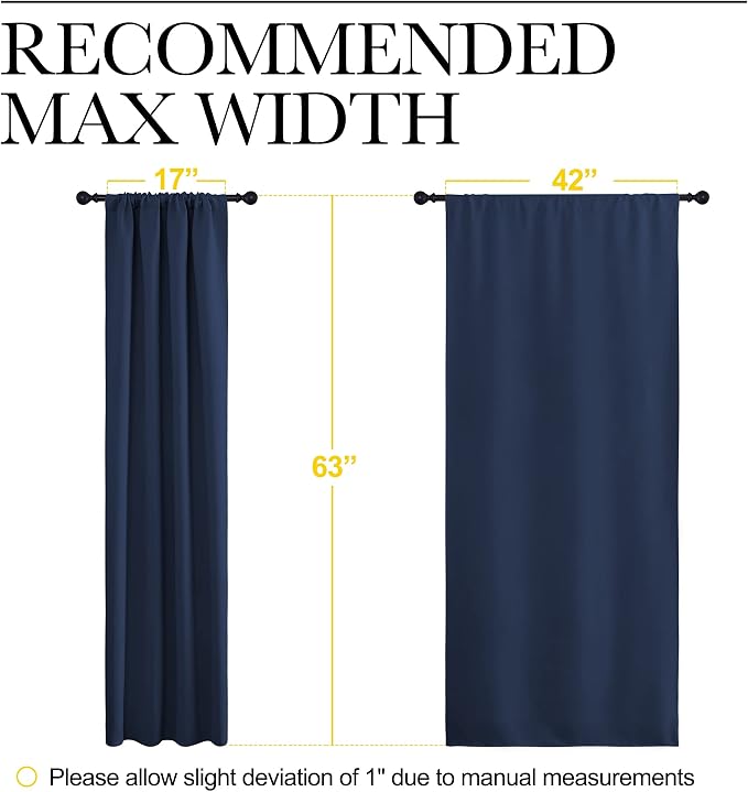 NICETOWN Bedroom Curtains Blackout Draperies - Image 7
