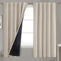 BGment 100% Room Darkening Thermal Insulated Blackout Curtains 63 Inches Long by BGment