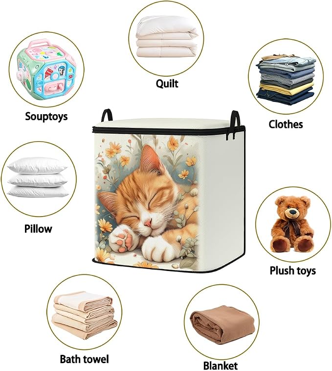 2pcs blanket storage bag for under bed, closet organizers 95L | clothing - Image 2