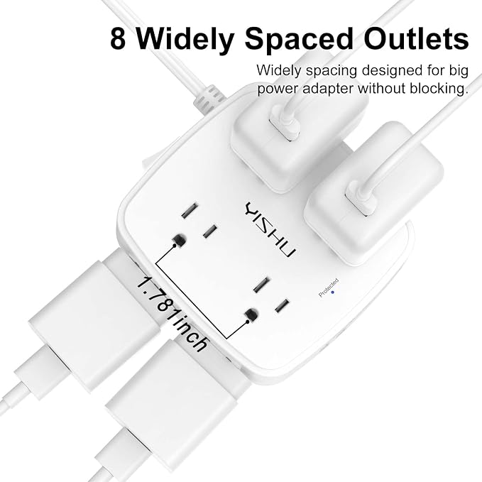 10 Ft Surge Protector Power Strip - Image 4